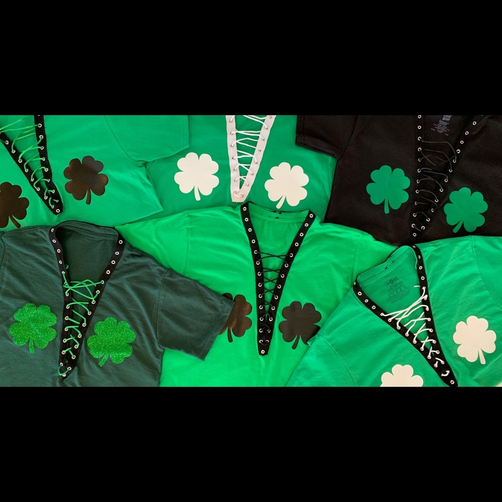 Lace Up St. Patrick's Day Tees